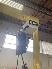 Spanco 2-Ton A-Frame Gantry Crane with 2-Ton Coffing Hoist