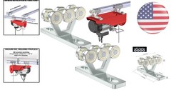 6-Wheel Hoist Trolley Assembly for Electric Hoists – Silent Operation & Strong
