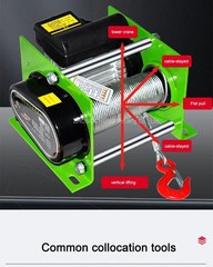 Winch Electric Hoist 220v Wireless Remote Control Household Crane Small Crane