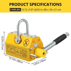 Magnetic Lifter With Release 3300/4400/6600LBS Heavy Duty Magnet Steel Permanent