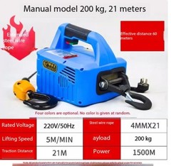 Electric Hoist 220V Small Crane Remote-controlled DomesticCompactLifting Machine