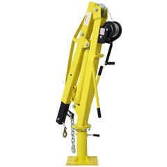 2000Lb Hydraulic Pickup Truck Crane with Hand Winch, Truck Bed Hoist Jib Crane