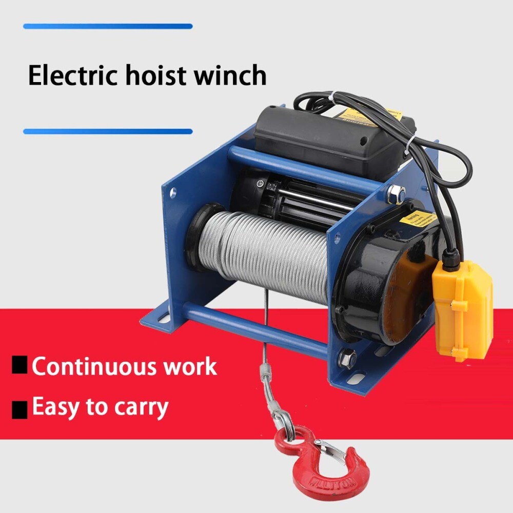 1000W Wire Rope Hoist Micro Electric Hoist Copper Motor Electric Hoist 30M 400kg