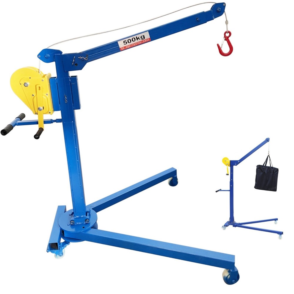 Folding Elevator 1100LBS Hand Lift Crane Hoist Winch for Loading Lifting