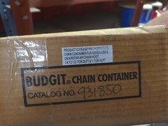BUDGIT 931850 FABRIC CHAIN CONTAINER – FOR AIR HOIST