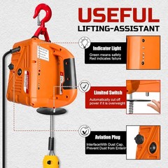 3 in 1 Electric Hoist Winch 1100 lbs 1500W Portable