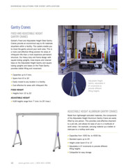 GORBEL ADJUSTABLE GANTRY CRANE – 5 TON CAPACITY, SPAN 12 FT, ADJ. HUB 15-18 FT
