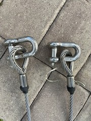 6 ft Crane Rigging Hoist Lift Sling Stainless Steel Cable Attachment Heavy Duty