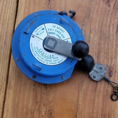 Blue Manual Wire Rope Puller Hand Winch Cable Hoist Load Adjuster Hook