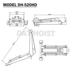 10 Ton Hydraulic Scissor Hoist Kit – Fits 12-16′ Dump Body DH-520HD