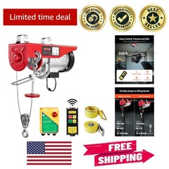 Compact 1150W Wireless Hoist for Efficient Lifting – 40ft Height for Factories