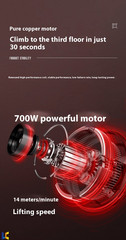 Electric Pull Rope Ascender Self-built House Upstairs Hoist Elevator