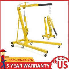 2 Ton Folding Engine Hoist ,Hydraulic Cherry Picker Shop Crane Hoist Lift Garage