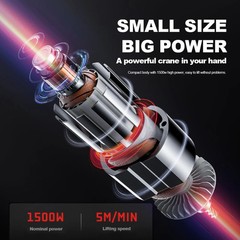 Portable Mini Hoist Home Use Lifting Machine Micro Electric Chain Hoist