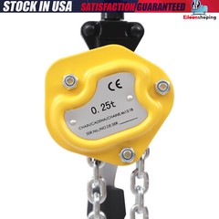 1/4 Ton Lever Block Chain Hoist Come Along Puller Ratchet Type 5FT Lift 550Lbs
