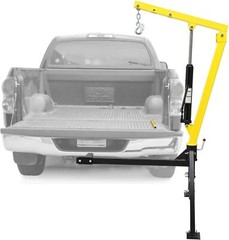 Hydraulic Pickup Truck Crane 360° Swivel Hoist Lift Hitch Mounted Crane 1000 lbs