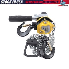 1/4 Ton Lever Block Chain Hoist Come Along Puller Ratchet Type 5FT Lift 550Lbs
