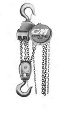 CMCO CYCLONE SERIES 646 MANUAL HAND CHAIN HOIST – 10 TON CAPACITY – 10 FT LIFT