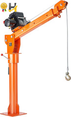 2200 Lbs Electric Pickup Truck Crane with 6000 Lbs Winch for Heavy Lifting