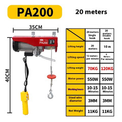 Miniature Electric Hoist Home Small Crane Hoist Remote Control Special Bracket