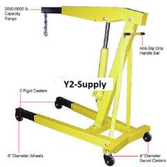 NEW! Vestil Floor Crane with Telescopic Boom 6000 Lb. Capacity!!