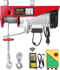 1760 Lbs Electric Hoist with Wireless Remote Control for Garage & Warehouse