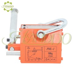 Permanent Magnetic Lifter Lifting Magnet 220 lbs/100 kg 2.5 Safety Factor Orange