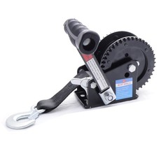 2000LB EDC Coated Black Dual Drive Winch with 25-Foot Strap