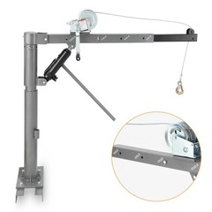 💎??Pickup Truck Bed Crane Hoist Heavy-Duty 1000Lbs Lifting 360° Swivel Adjustab