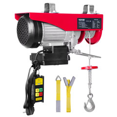 400-1000kg Electric Hoist Winch Crane Lift w/ Wired Remote Garage Shop