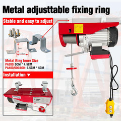 Electric Hoist 2 in 1,1760Lbs Electric Hoist Winch with 98Ft Wireless Control&Wi