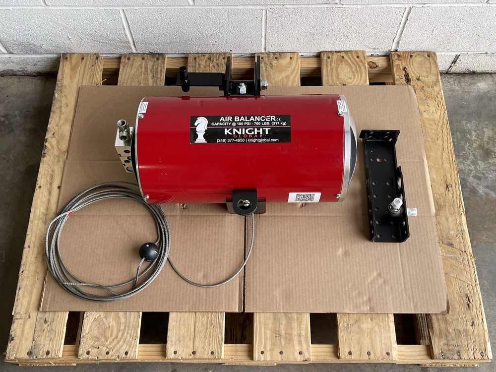KNIGHT GLOBAL KBA700-054 SINGLE CABLE PNEUMATIC BALANCER CAPACITY @100PSI-700LBS