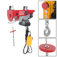 Mini Electric Hoist PA200 440lbs 14ft/4.2m Wired & 328ft/100m Wireless Remote