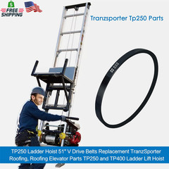 TP250 Ladder Elevator V-Drive Belt Size 51 Inches Replacement Tranzporter Roof,