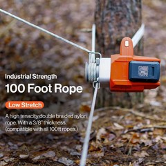 Capstan Winch – Cordless Brushless Motor, 2000Lb Max Pull Force, Portable Li-Ion