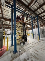 KONE Gorbel Adjustable 18 Ft Height Gantry Crane 2 Ton 4000 LBS 16 FT Span Hoist