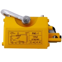 Permanent Magnetic Lifting with Release,220 lbs/100kg Heavy Duty Magnet,2.5 Safe