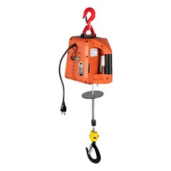 Orange 3-in-1 Control Electric Hoist Portable With Dust Cap Lifting Belt Hook