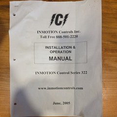 NEW INMOTION CONTROLS MODEL 322 SERIES RX RECIEVER CRANE REMOTE WIRELESS CONTROL