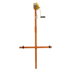 Air Conditioner Lifting Crane Bracket A/C Lifting Tool W/1200lbs Hand Winch