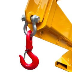 Mobile Crane Forklift Extension w/ Truss Hoist Jib Boom Hook 3Ton Forklift Jib