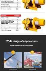Winch Heavy Duty Explosion Proof Construction Cargo Crane 380v Electric Hoist