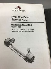 Various Meritor Maintenance Manuals See Pics For Titles (H3)