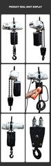 Mini Chain Hoist 220V Electric Chain Hoist Winch for Home Use 0.25 Ton – 1 Ton
