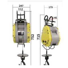 Electric Hoist 220V Adjustable Speed Home Lifting and Hoisting Machine