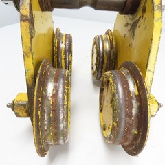 1 Ton 2000LB Push/Pull Hoist Beam Trolley 3″ To 5-1/2″ Flange