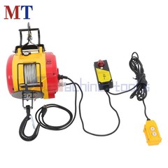 2-in-1 Electric Hoist Winch 1100 lbs Capacity 1800W Portable Power Winch