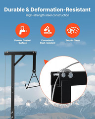 VEVOR300 Lbs Load Capacity, Hunting Deer Hoist with 2-Inch Receiver, 360-Degree