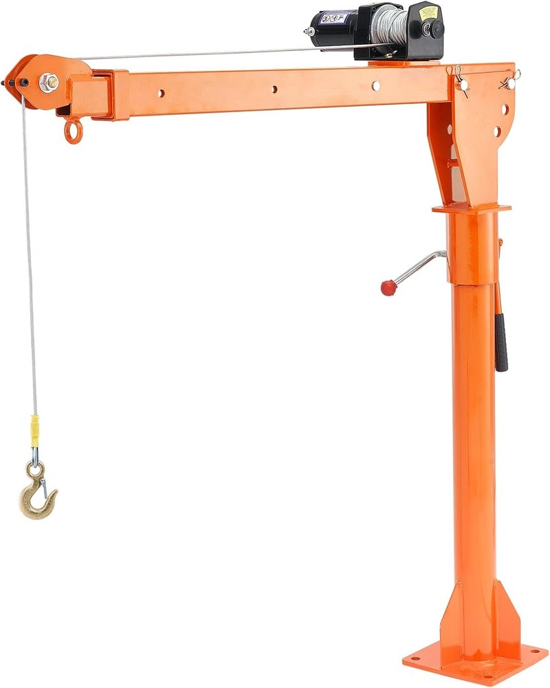 Folding Electric Pickup Truck Crane 1100lb with 3500lb Winch