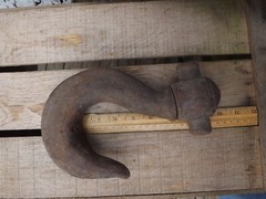 Vintage Swivel Hoist Crane Hook Industrial Steampunk, Rusty, Over 9 Pounds!